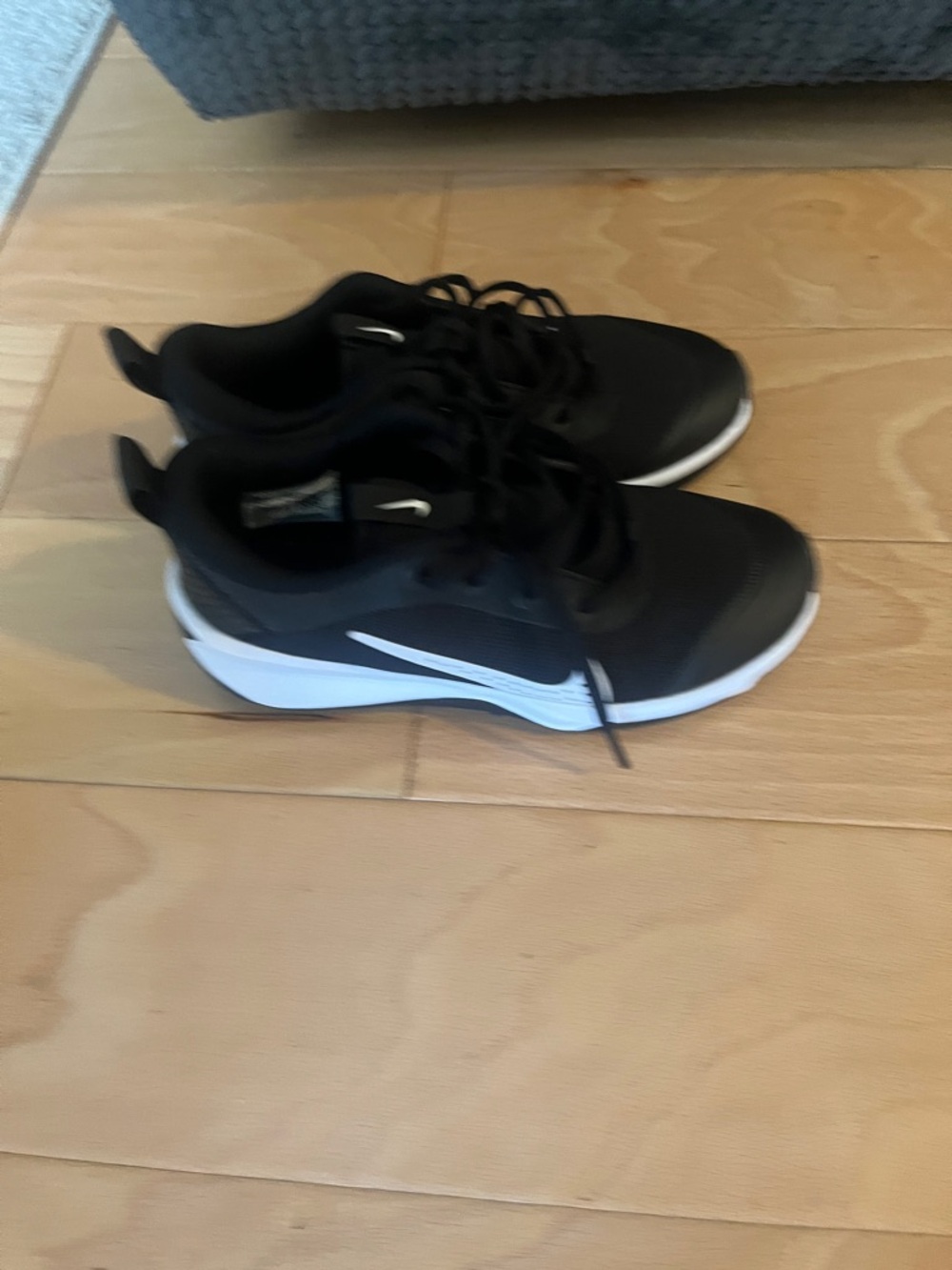 Nike Kids Black and White Athletic Sneakers